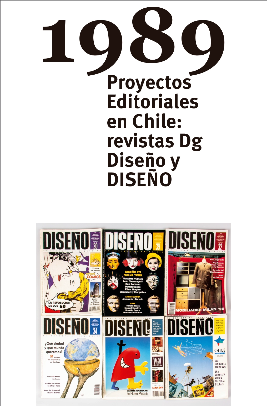 Exposición diseño uv 1980 proyectos editoriales en Chile