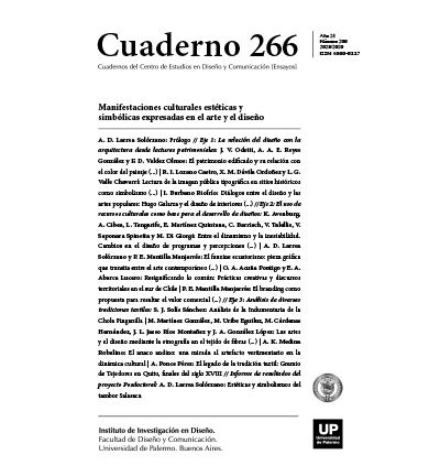 Cuadernos del Centro de Estudios en Diseño y Comunicación Nº 266
